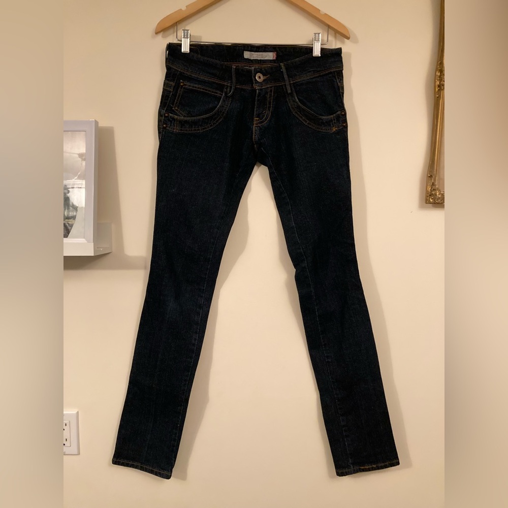 Vintage Levi’s 515 Bootcut Denim Dark Blue Jeans Women's Size 6 Medium Length